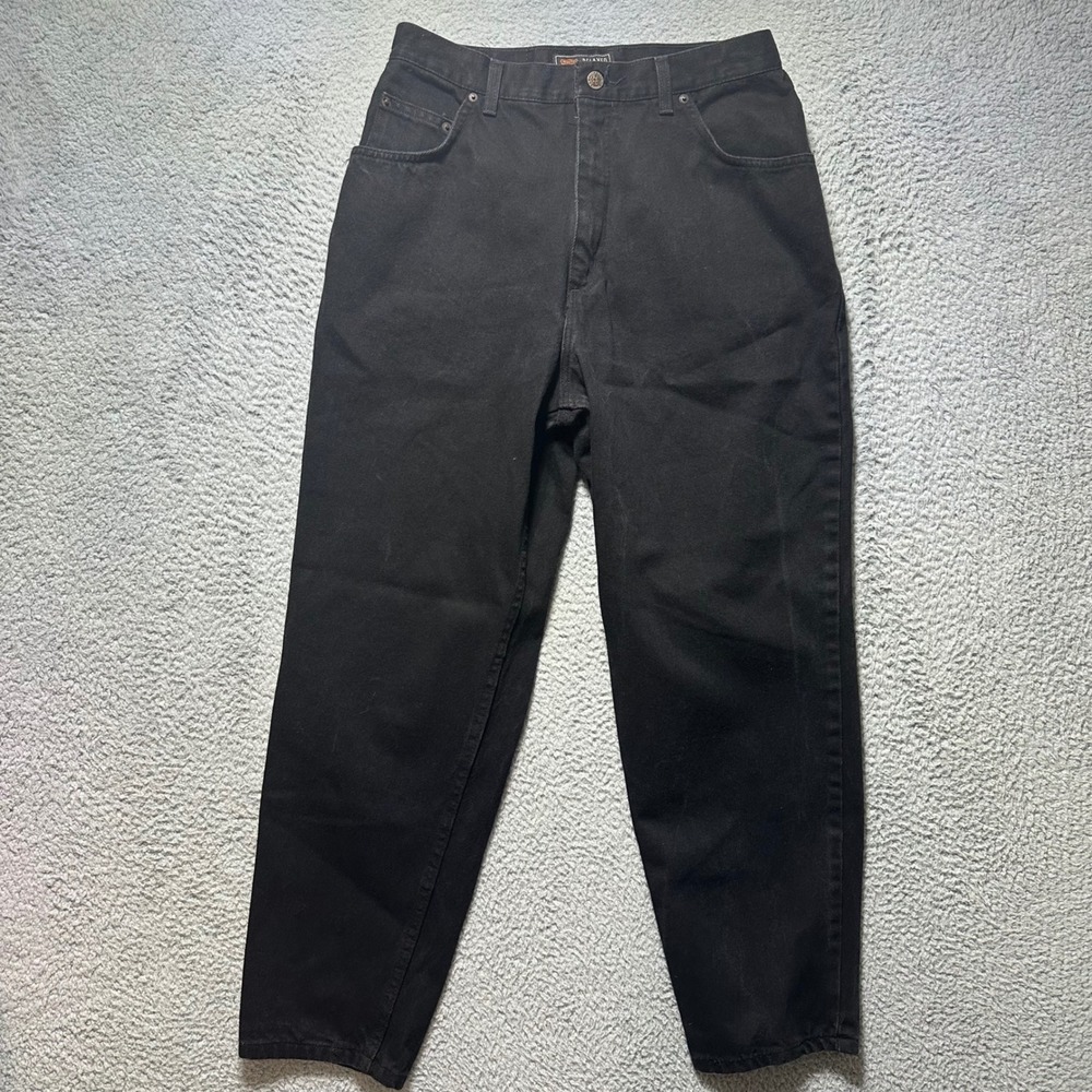 Vintage Route 66‎ Womens Jeans Black Relaxed Fit Denim Pants Size 15 16 P